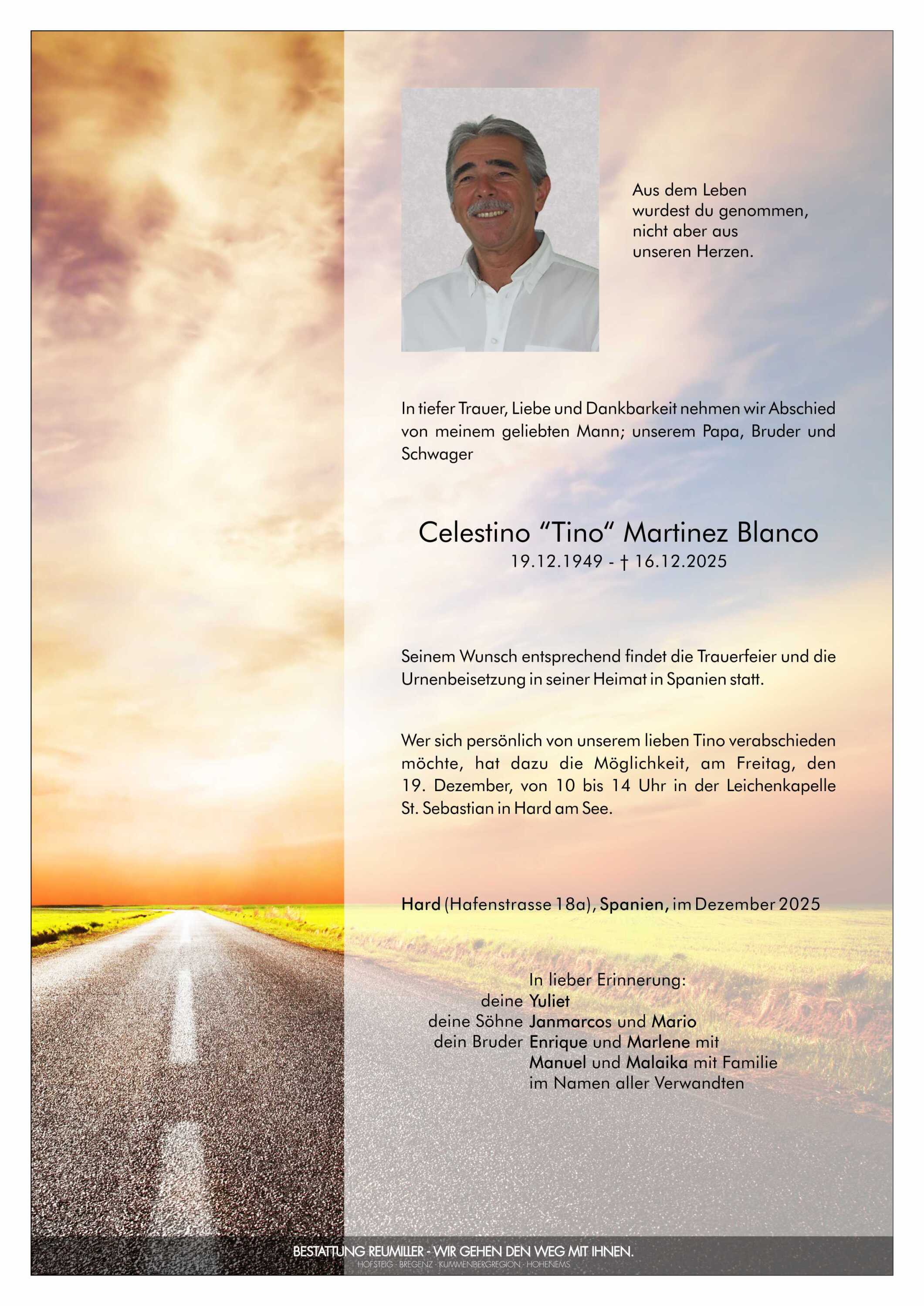 Celestino "Tino" Martinez Blanco